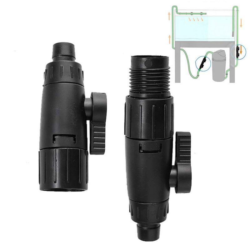 Tnfeeon Aquarium Hose Valve, Fish Hose Pipe Quick Release Connector Adapter Aquarium Filter Connector(16mm/0.6inch) - Image 1